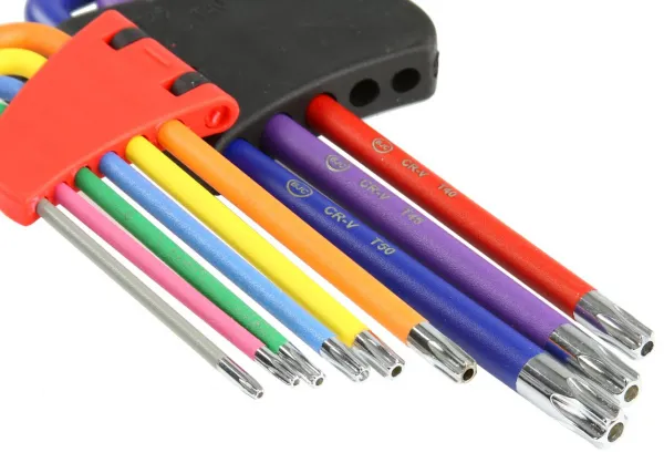 Kľúč torx sada 9 dielna T10 - T50