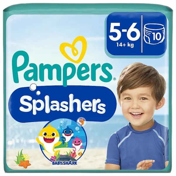 Pampers Splashers 5 14kg plienky do vody 10 ks