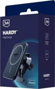 3mk držák do auta Hardy MagCharger, 15W bezdrátové nabíjení, MagSafe