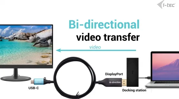 i-tec USB-C DisplayPort Bi-Directional Cable Adapter 8K/30Hz 150cm