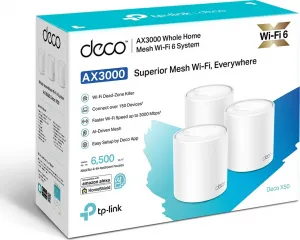 TP-Link Deco X50(1-pack) WiFi6 Mesh (AX3000,2,4GHz/5GHz,3xGbELAN/WAN)