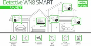 Evolveo Detective bezdrôtový kamerový systém WN8 SMART DET-WNS