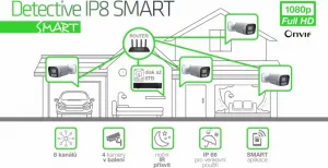 Evolveo Detective Kamerový systém IP8 SMART DET-IP8