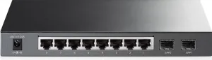 tp-link TL-SG2210P, 10 portový gigabitový inteligentný switch JetStream s 8 portami PoE+ TL-SG2210P