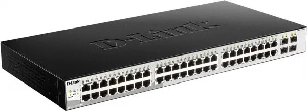 D-Link DGS-1210-52/ME/E 48-Port 10/100/1000BASE-T + 4-Port 1 Gbps SFP Ports Metro Ethernet