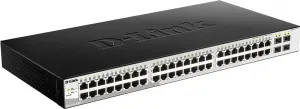 D-Link DGS-1210-52/ME/E 48-Port 10/100/1000BASE-T + 4-Port 1 Gbps SFP Ports Metro Ethernet