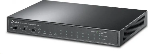 TP-Link TL-SL1311MP [Stolný prepínač s 8 portami 10/100 Mbit/s, 3 gigabitovými portami a 8 portami PoE+]