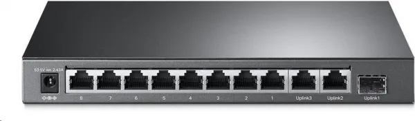 TP-Link TL-SL1311MP [Stolný prepínač s 8 portami 10/100 Mbit/s, 3 gigabitovými portami a 8 portami PoE+]