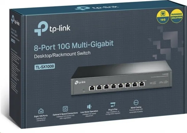 TP-Link TL-SX1008 8 portový 10G Rack switch TL-SX1008