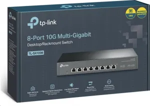 TP-Link TL-SX1008 8 portový 10G Rack switch TL-SX1008