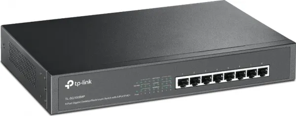 TP-Link TL-SG1008MP 8xGb Rack switch switch 153 W POE+, kovový TL-SG1008MP