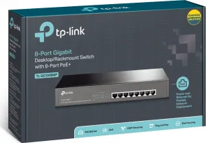 TP-Link TL-SG1008MP 8xGb Rack switch switch 153 W POE+, kovový TL-SG1008MP