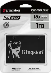 SSD disk Kingston 1024GB KC600 SATA3 2.5" (R:550, W:520 MB/s)