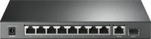 TP-Link CCTV switch TL-SG1210P (8xGbE, 1xGbE uplink, 1xSFP, 8xPoE+, 63W, fanless)
