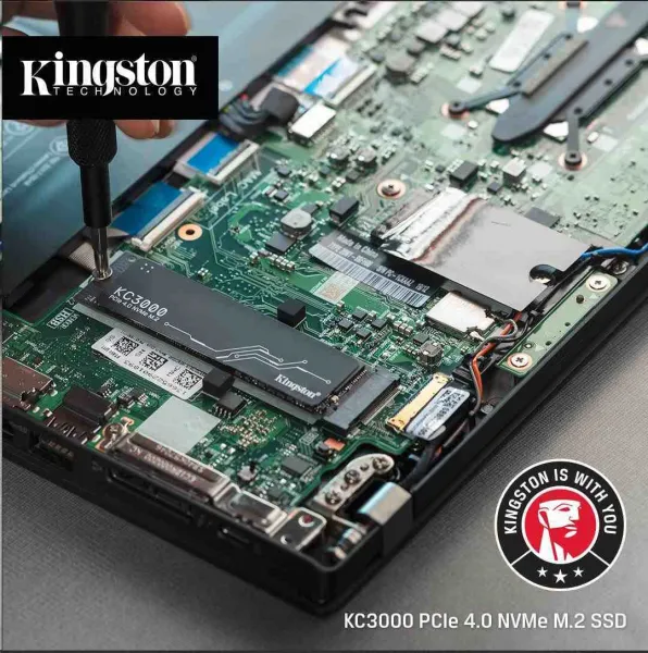 SSD disk Kingston 512 GB KC3000 M.2 2280 NVMe™ PCIe Gen 4 (R 7000 MB/s; W 3900 MB/s)