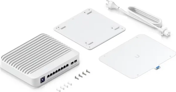 UBNT USW-Enterprise-8-PoE [8x 2.5G RJ45, 2x 10G SFP+, 120W rozpočet PoE, PoE+ 802.3af/at, 1,3" dotykový displej]