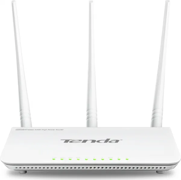 Tenda F303 (F3) Wireless-N Router 802.11b/g/n,300Mbps, 1xWAN, 3xLAN, 3xFix. Mravec. 5dBi