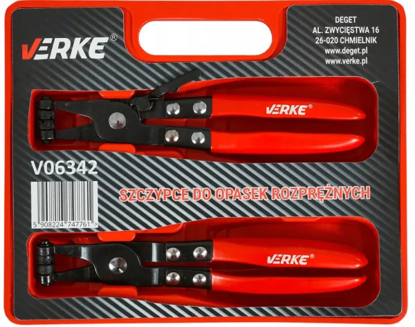 VERKE Kliešte na upínacie pásky 2ks