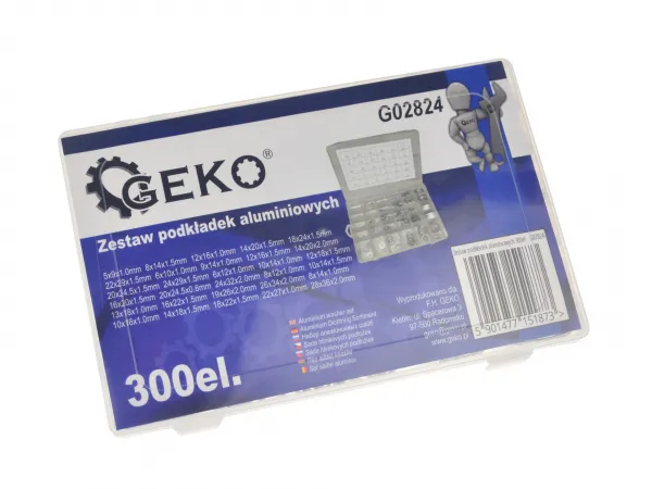 Geko Sada hliníkových podložiek 300ks
