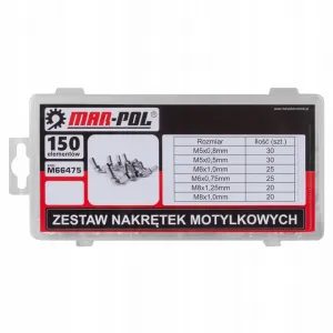 MARPOL Krídlové matice M5-M8 150ks