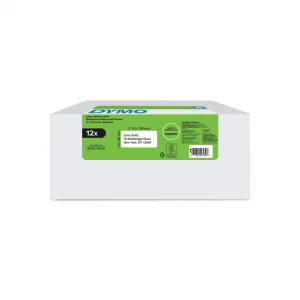 Dymo papierové štítky 54mm x 25mm, biele, pre spiatočnú adresu, 12 x 500 ks, 2177563 2177563