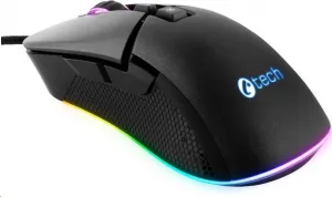 C-TECH herná myš Dawn, pre príležitostné hranie, 6400 DPI, RGB podsvietenie, USB