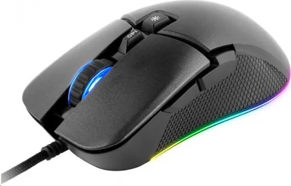 C-TECH herná myš Dawn, pre príležitostné hranie, 6400 DPI, RGB podsvietenie, USB