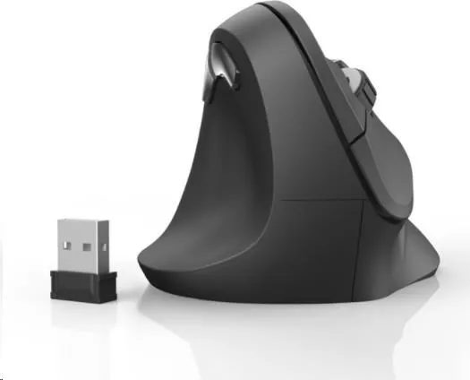 Vertikálna ergonomická bezdrôtová myš Hama EMW-500L, ľavá, čierna