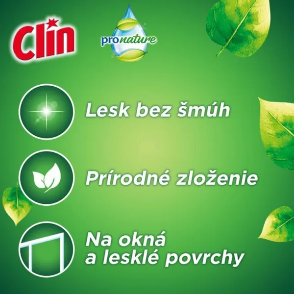 Clin Pro Nature Grapefruit čistiaci prostriedok na sklo 500 ml