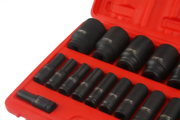 MARPOL MAR-POL® sada rázových hlavíc 1/2" (20 ks) 10–38 mm, 78 mm