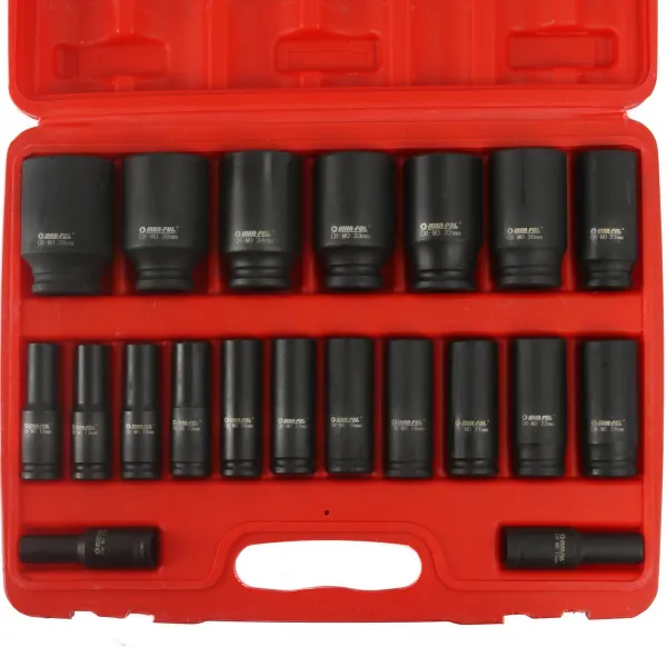 MARPOL MAR-POL® sada rázových hlavíc 1/2" (20 ks) 10–38 mm, 78 mm