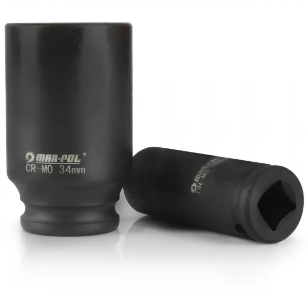 MARPOL MAR-POL® sada rázových hlavíc 1/2" (20 ks) 10–38 mm, 78 mm