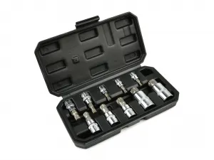 GEKO G13551 – sada Spline hlavíc 1/4", 3/8", 1/2", M4–M18 (10 ks)