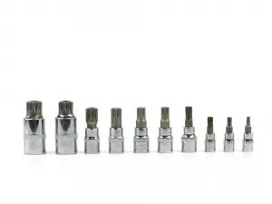 GEKO G13551 – sada Spline hlavíc 1/4", 3/8", 1/2", M4–M18 (10 ks)