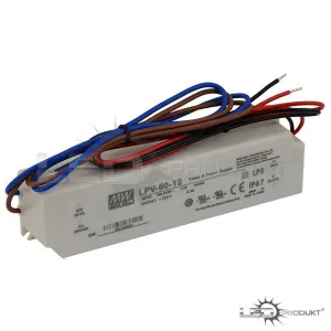 LED napájací zdroj 60W, 12V, IP67 - Vodeodolný MEAN-WELL