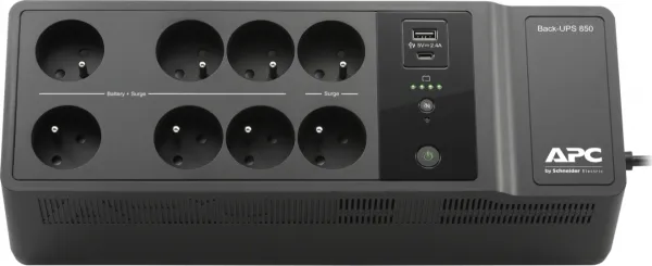 APC Back-UPS 850VA, 230 V, nabíjacie porty USB typu C a A (520 W)