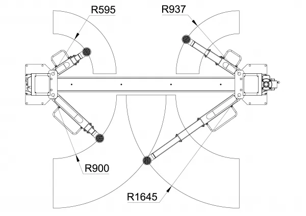 ATH-Heinl Bezprejazdový dvojstĺpový zdvihák ATH Comfort Lift 2,4XL