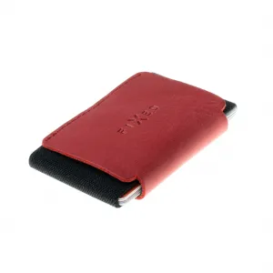 Kožená peňaženka FIXED Tiny Wallet for AirTag z pravej hovädzej kože, (červená) FIXWAT-STN2-RD