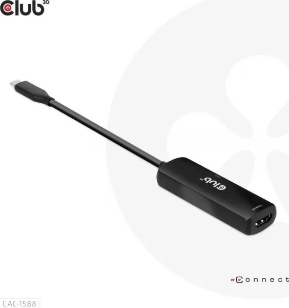 Club 3D Club3D Adaptér USB-C na HDMI 8K60Hz/4K120Hz, Active Adapter M/F, PD 3.0, HDR10+ a DSC 1.2