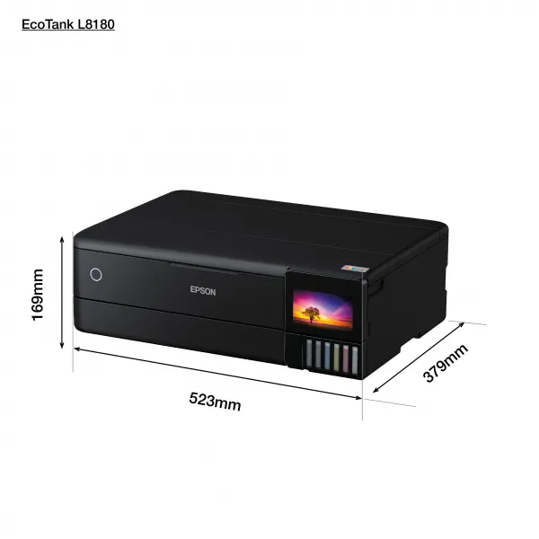 MFP "ecoTANK" farebné atramentové EPSON L8180, A3+, potlač CD/DVD, sieť, DUPLEX, Wi-Fi, iPrint