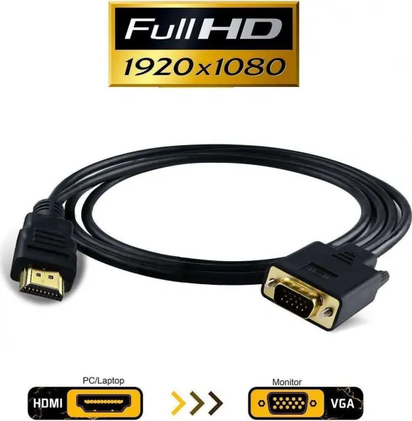 PremiumCord kabel s HDMI na VGA převodníkem, 2m