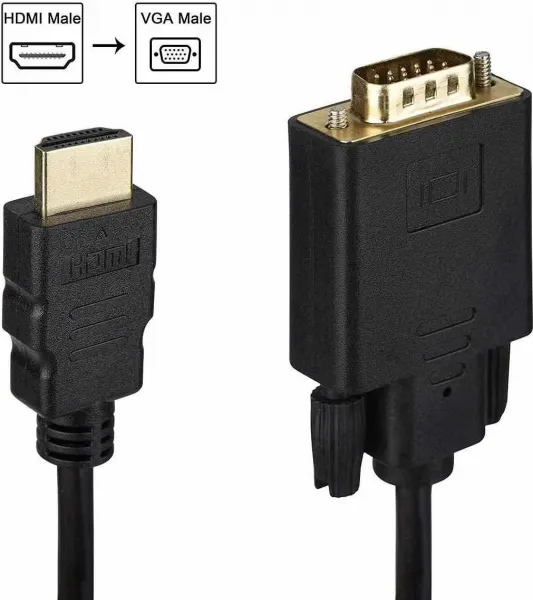 PremiumCord kabel s HDMI na VGA převodníkem, 2m
