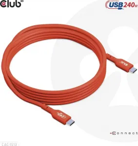 Club 3D Club3D Kabel USB2 Type-C Bi-Directional USB-IF Certifikovaný 480Mb, PD 240W(48V/5A) EPR M/M 3m