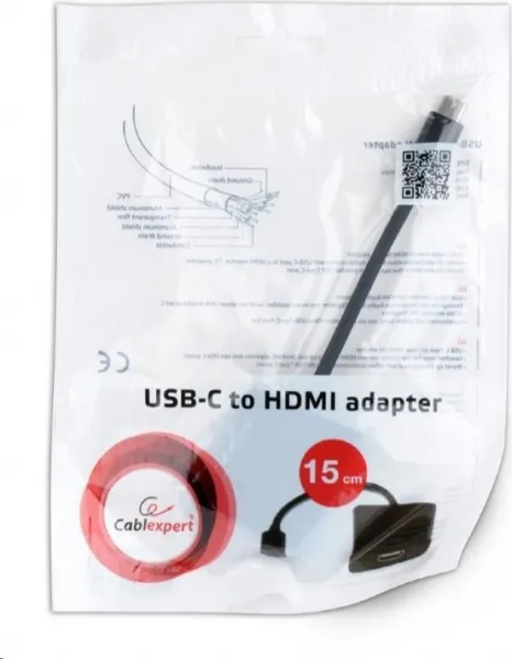 GEMBIRD CABLEXPERT Adaptačný kábel USB-C na HDMI (F)
