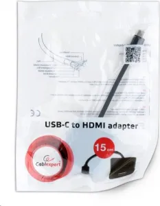 GEMBIRD CABLEXPERT Adaptačný kábel USB-C na HDMI (F)