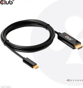 Club3D aktívny kábel HDMI na USB-C, 4K60Hz, 1.8m, M/M