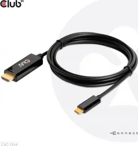 Club3D aktívny kábel HDMI na USB-C, 4K60Hz, 1.8m, M/M