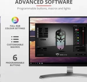 Ultraľahká herná myš TRUST GXT 960 Graphin
