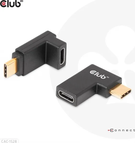 Club3D USB-C Gen2 uhlový adaptér sada 2, 4K120Hz (M/F)
