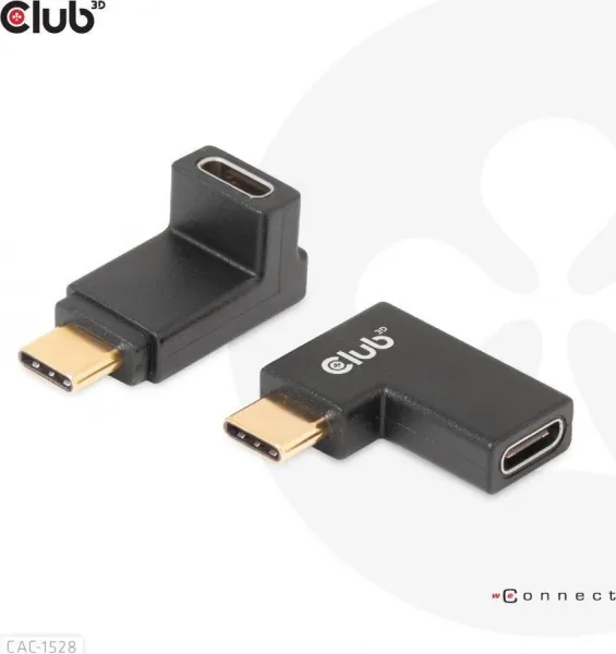 Club3D USB-C Gen2 uhlový adaptér sada 2, 4K120Hz (M/F)